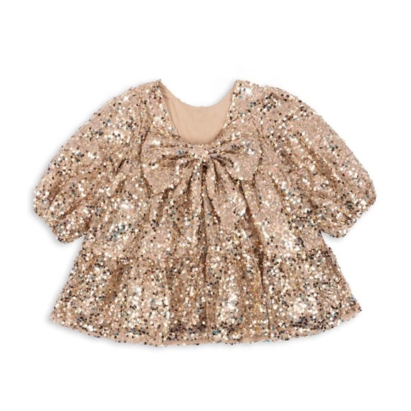 Konges Slojd Other - Konges Slojd Sequin Bow Dress 2Yr